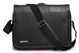 Mobile Edge MEUTSMB5 Deluxe Leather Briefcase- 16" PC/17" MacBook Pro