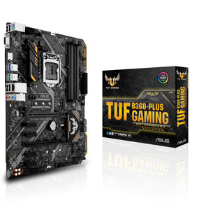 ASUS TUF B360-PLUS Gaming LGA1151 (300 Series) DDR4 HDMI VGA M.2 ATX Motherboard