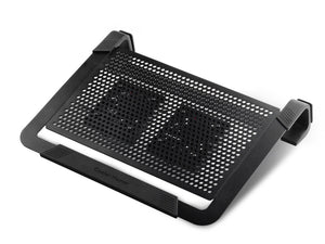 Cooler Master R9-NBC-U2PK-GP NotePal U2 Plus - Laptop Cooling Pad with 2 Movable High Performance Fans (Black)