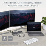 StarTech.com Dual 4K DisplayPort Thunderbolt 3 Docking Station with USB-C Laptop Compatibility - USB 3.1 (Gen 1 & 2) Adaptable - TB3 Dock with 60W PD (TB3CDK2DP)