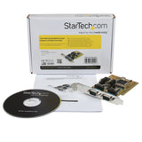 StarTech.com 2 Port RS232/422/485 PCI Serial Adapter Card w/ESD - Serial Adapter - PCI - RS-232 x 2 - Yellow - PCI2S232485I