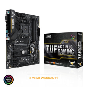 ASUS TUF X470-Plus Gaming AMD Ryzen 2 AM4 DDR4 HDMI DVI M.2 ATX Motherboard