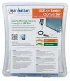 Manhattan USB to Serial Converter Connects One Serial Device to A USB Port