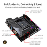 ASUS ROG Strix X570-I Gaming, X570 mini-ITX Gaming motherboard, AMD, AM4, Ryzen 3000 with PCIe 4.0, on-board WiFi 6 (802.11ax), Intel Gigabit Ethernet, SATA 6Gb/s, USB 3.2 Gen 2, HDMI 2.0, DisplayPort