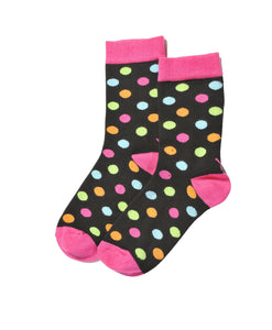 Yo-Sox Womens Dot Design Crew