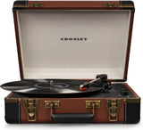 Crosley CR6019D-BR Executive Portable USB Turntable with Bluetooth