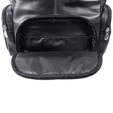 McKlein S Series, Cumberland, Pebble Grain Calfskin Leather, Dual Compartment Laptop Backpack, Black (88365)