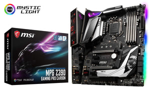 MSI MPG Z390 Gaming PRO Carbon LGA1151 (Intel 8th and 9th Gen) M.2 USB 3.1 Gen 2 DDR4 HDMI DP SLI CFX ATX Z390 Gaming Motherboard