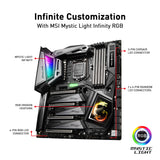 MSI MEG Z390 GODLIKE LGA1151 (Intel 8th and 9th Gen) M.2 USB 3.1 Gen 2 DDR4 Wi-Fi SLI CFX Extended ATX Gaming Motherboard