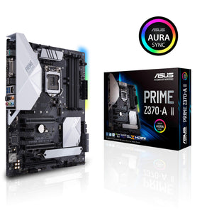 ASUS Z370-A II (Intel 8th Gen) DDR4 DP HDMI DVI M.2 USB 3.1 Z370 II ATX Motherboard Gigabit LAN and USB 3.1