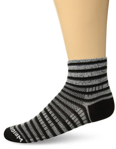 WrightSock Men's Coolmesh Ii Stripe Qtr