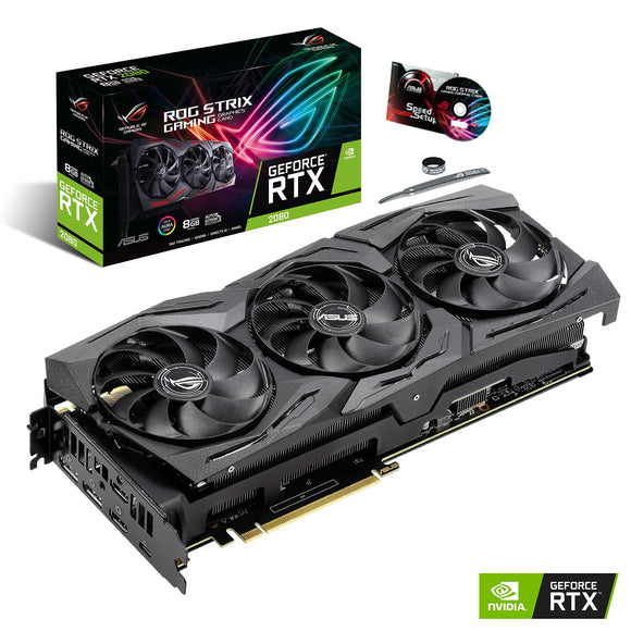 ASUS ROG STRIX GeForce RTX 2080 8G GDDR6 HDMI DP 1.4 USB Type-C Gaming Graphics Card (ROG-STRIX-RTX-2080-8G)