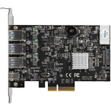 StarTech.com USB 3.1 PCIe Card - 3X USB-A and 1x USB-C - 2X Dedicated Channels - USB C PCIe Card - USB 3.1 Controller Card (PEXUS313AC2V)