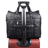 McKlein S Series, Edgefield, Pebble Grain Calfskin Leather, Roll Top Laptop Briefcase, Black (88755)