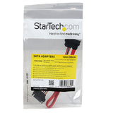 StarTech.com 12in Micro SATA to SATA with SATA Power Adapter Cable - SATA Cable - Serial ATA 150/300/600 - Micro SATA (R) to SATA, SATA Power - 1 ft - red - MCSATAF12S