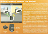 TRENDnet Wireless AC1200 Dual Band USB 3.0 Adapter, TEW-805UB