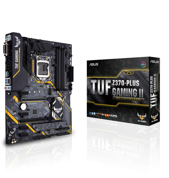 ASUS TUF Z370-PLUS Gaming II LGA1151 (Intel 8th Gen) DDR4 HDMI DVI M.2 Z370 II ATX Motherboard with Gigabit LAN and USB 3.1