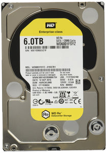 Western Digital 6 TB 3.5-InchRe 7200 RPM SATA III 128 MB Cache Bulk/OEM Enterprise Hard DriveWD6001FSYZ