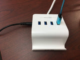 Xavier USB3-CRDLE USB Charging Hub & Cradle with OTG (White)