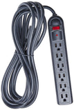 Power Strip, 6 Outlet  125vac 15a