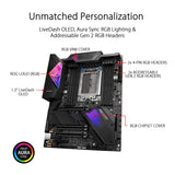 ASUS ROG Strix TRX40-E Gaming AMD 3rd Gen AMD Ryzen Threadripper sTR4 ATX Motherboard with 16 Power Stages, onboard WiFi 6 802.11AX, 2.5Gbps, USB 3.2 Gen2, 3X M.2, OLED and Aura Sync RGB Lighting