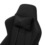 NITRO CONCEPTS S300 Gaming Chair - Stealth Black - Office Chair - Ergonomic - Cloth Cover - Up to 135kg Users - 90° to 135° Reclinable - Adjustable Height & Armrests