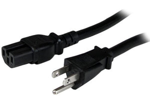 StarTech.com PXT515C158 8-Feet Heavy Duty 14 AWG Computer Power Cord - Black